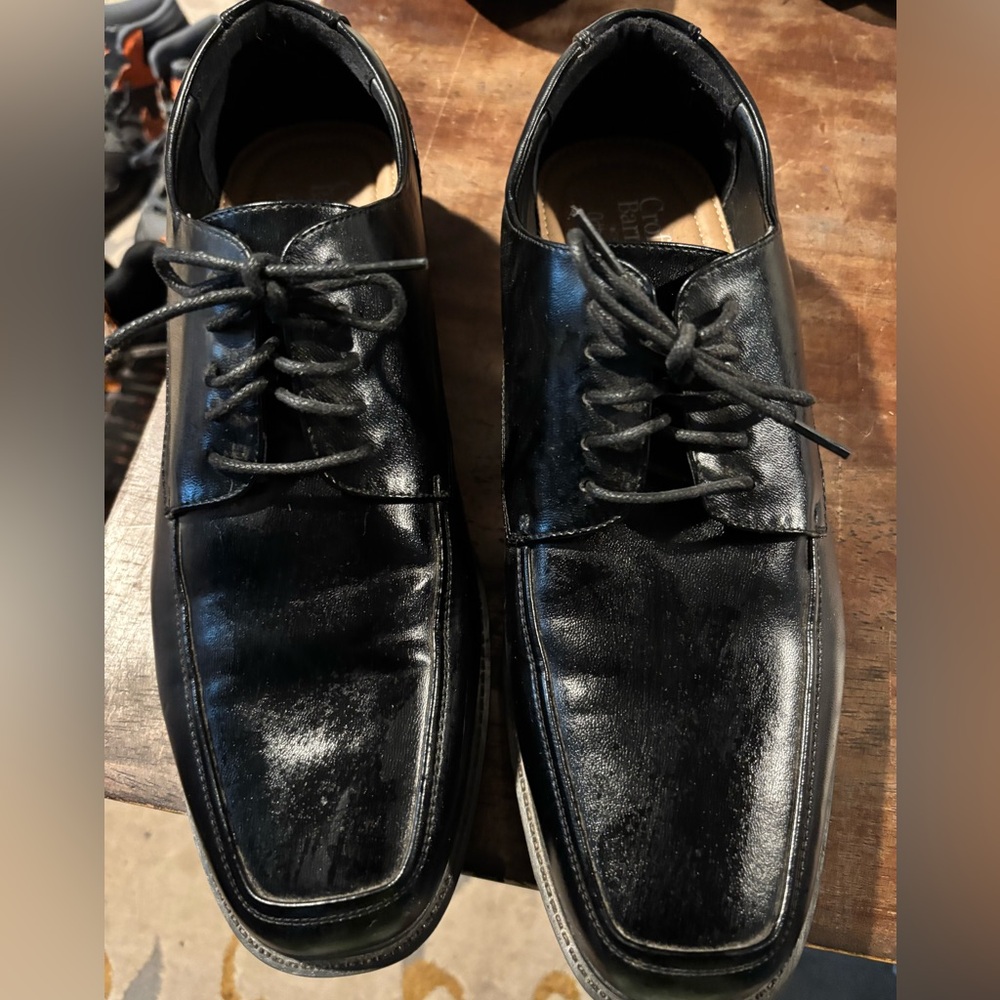 Croft & Borrow Black Ortholite Dress Shoes